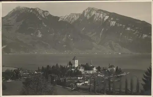 kk02414 Spiez BE Thunersee Kategorie. Spiez Alte Ansichtskarten