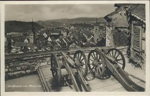 Schaffhausen SH von Munot aus Kat. Schaffhausen