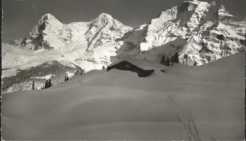 kk02536 Muerren BE Eiger Moench Jungfrau Kategorie. Muerren Alte Ansichtskarten