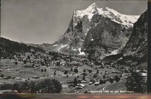 kk02553 Grindelwald Wetterhorn Kategorie. Grindelwald Alte Ansichtskarten