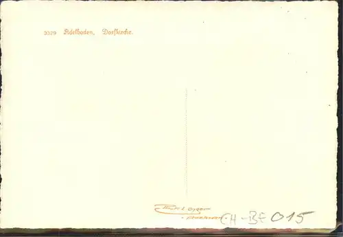 kk02595 Adelboden BE Dorfkirche Kategorie. Adelboden Alte Ansichtskarten