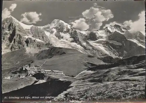 Kleine Scheidegg Wengen Eiger Moench Jungfrau Kat. Scheidegg Kleine