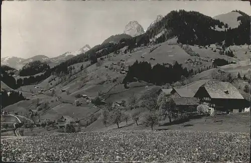 Oberwil Simmental Panorama Kat. Oberwil Simmental