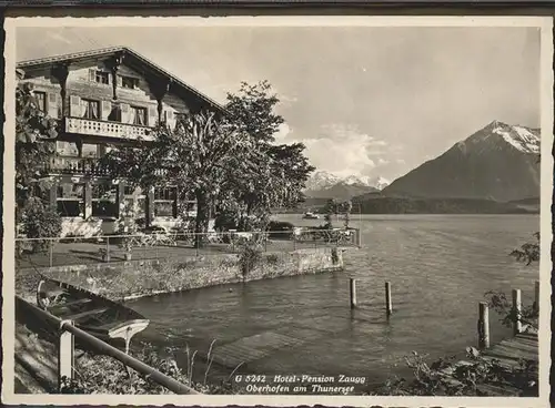 Oberhofen BE Hotel Zaugg Kat. Oberhofen