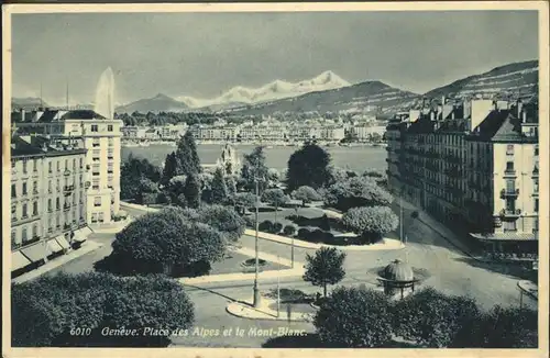 Geneve GE Place des Alpes Mont Blanc Kat. Geneve