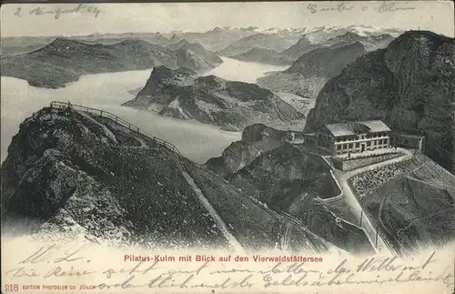 Pilatus Kulm Vierwaldstaettersee Kat. Pilatus Kulm