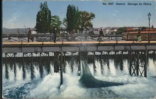 Geneve GE Barrage du Rhon Kat. Geneve