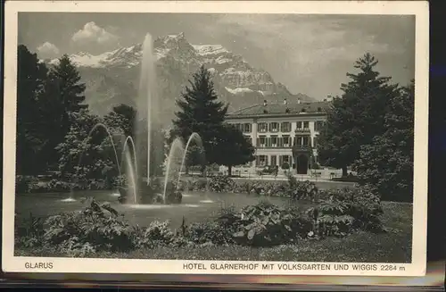 Glarus Hotel Glarnerhof Wiggis Kat. Glarus