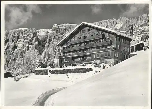 Braunwald GL Haus Bergfrieden Kat. Braunwald