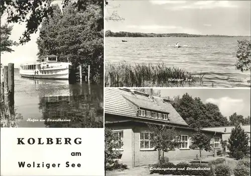 Kolberg Ostseebad Kolobrzeg Erholungsheim Strandkasino Hafen  / Kolobrzeg /Kolobrzeg