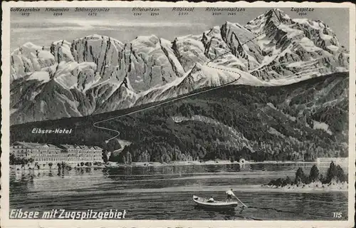 Eibsee Zugspitzgebiet Boot