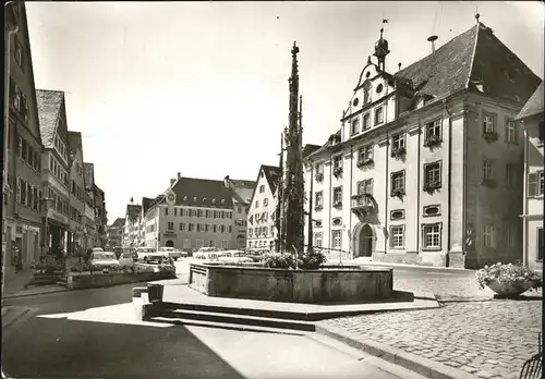 Rottenburg Neckar Marktplatz Brunnen Kat. Rottenburg am Neckar