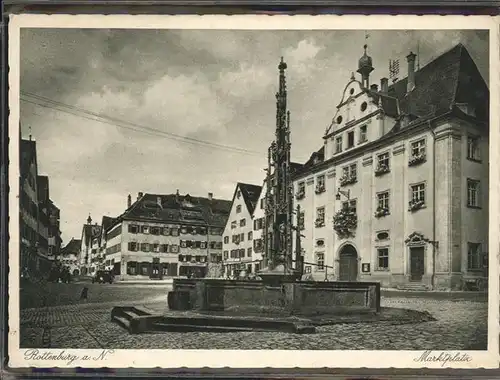 Rottenburg Neckar Brunnen Marktplatz Kat. Rottenburg am Neckar