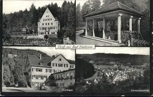 Bad Niedernau Bergquelle Kurhaus Krieger Erholungsheim Kat. Rottenburg am Neckar