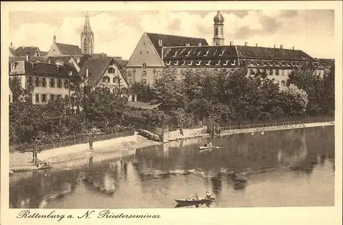 Rottenburg Neckar Priesterseminar Boot Kat. Rottenburg am Neckar