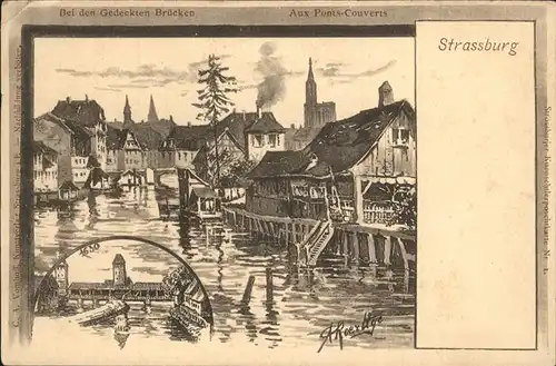 Strasbourg Alsace Ponts couverts