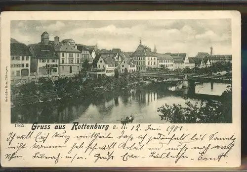 Rottenburg Neckar Bruecke Kat. Rottenburg am Neckar