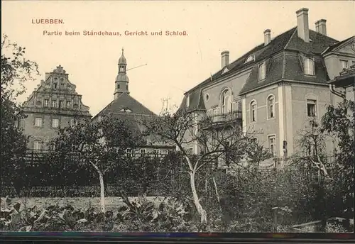 Luebben Spreewald Staendehaus Gericht Schloss  Kat. Luebben
