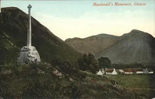Glencoe macdonald`s Monument Kat. Lochaber