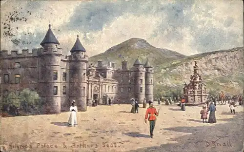 Holyrood Edinburgh Palace Arthurs Seat Kat. Edinburgh City of