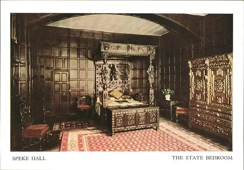 Liverpool Speke Hall The State Bedroom Kat. Liverpool