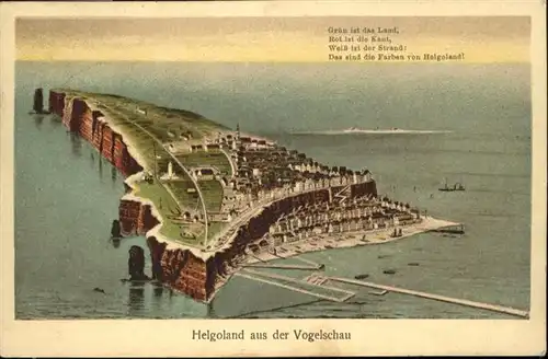 Insel Helgoland Fliegeraufnahme  / Helgoland /Pinneberg LKR