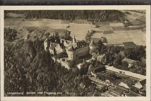 Langenburg Wuerttemberg Schloss Fliegeraufnahme  / Langenburg /Schwaebisch Hall LKR