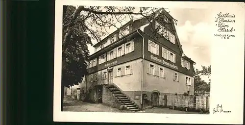 Schollbrunn Waldbrunn Gasthaus Zum Hirsch / Waldbrunn /Neckar-Odenwald-Kreis LKR