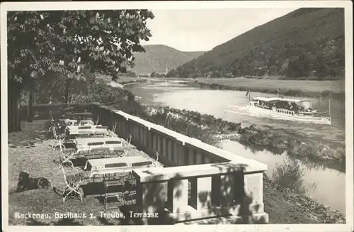 Rockenau Gasthaus z. Traube Schiff / Eberbach /Heidelberg Stadtkreis