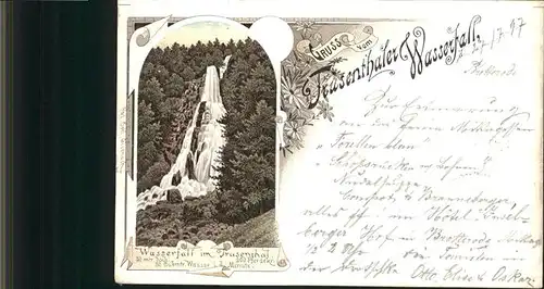 Brotterode Trusenthaler Wasserfall / Brotterode /Schmalkalden-Meiningen LKR