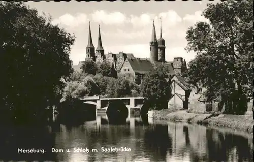 Merseburg Saale Dom Schloss Saalebruecke / Merseburg /Saalekreis LKR