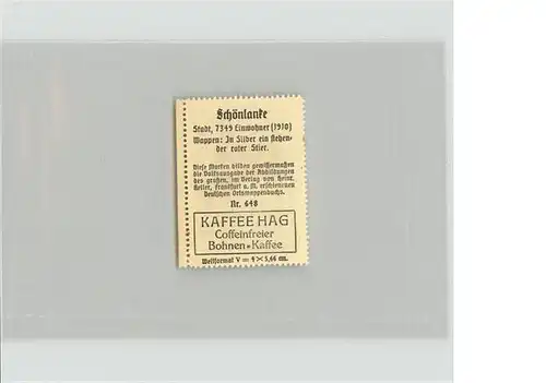Schoenlage Briefmarke / Weitendorf Sternberg /Parchim LKR
