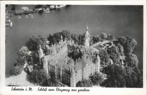 Schwerin Mecklenburg Schloss Fliegeraufnahme  / Schwerin /Schwerin Stadtkreis