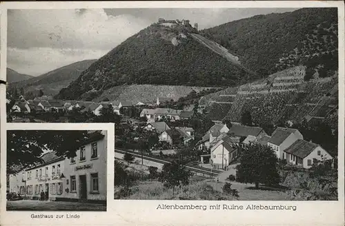 Altenbamberg Ruine Gasthaus Linde / Altenbamberg /Bad Kreuznach LKR