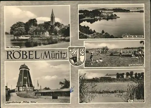 Roebel Mueritz Seebadeanstalt Moenchteich Jugendherberge Philipp Mueller  / Roebel Mueritz /Mueritz LKR