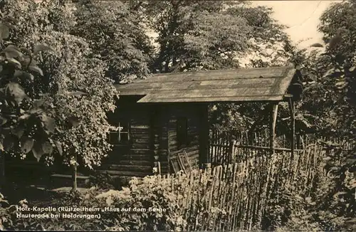Hauteroda Holz-Kapelle Haus auf dem Berge / Hauteroda /Kyffhaeuserkreis LKR