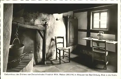 Alhausen Westfalen Geburtshaus Dichter Friedrich Wilhelm Weber / Bad Driburg /Hoexter LKR