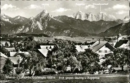 Oy Allgaeu Saeuling Zugspitze / Oy-Mittelberg /Oberallgaeu LKR