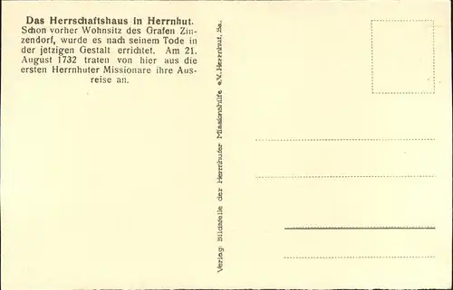 Herrnhut Herrschaftshaus / Herrnhut /Goerlitz LKR