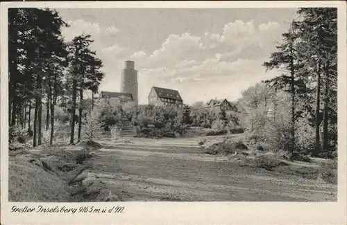 Inselsberg Schmalkalden Grosser Inselsberg Berggasthof Stoehr / Schmalkalden /Schmalkalden-Meiningen LKR