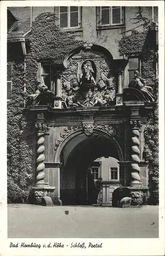 Bad Homburg Hoehe Schloss Portal / Bad Homburg v.d. Hoehe /Hochtaunuskreis LKR