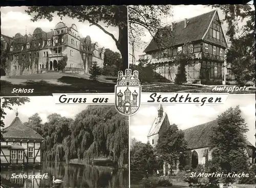 Stadthagen Schloss Amtspforte St. Martini-Kirche / Stadthagen /Schaumburg LKR