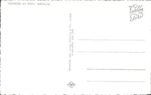 Oberwesel Rhein Schoenburg / Oberwesel am Rhein /Rhein-Hunsrueck-Kreis LKR