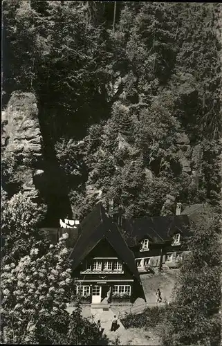 Uttewalder Grund Gaststaette Waldidylle / Wehlen /Saechsische Schweiz-Osterzgebirge LKR