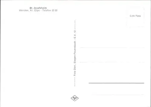Wenden Biggetal St Josefsheim / Wenden /Olpe LKR