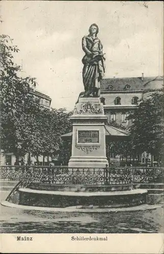 Mainz Rhein Schillerdenkmal / Mainz Rhein /Mainz Stadtkreis