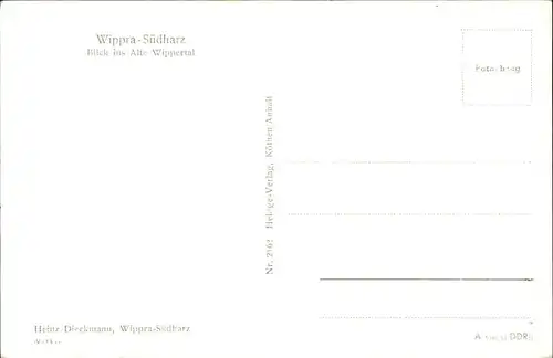 Wippra Wippertal / Wippra Kurort /Mansfeld-Suedharz LKR