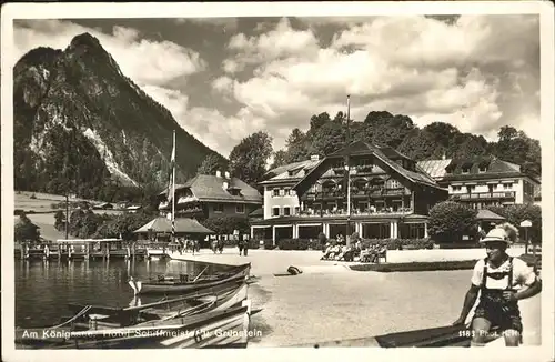 Koenigssee Hotel Schiffmeister Gruenstein / Schoenau a.Koenigssee /Berchtesgadener Land LKR