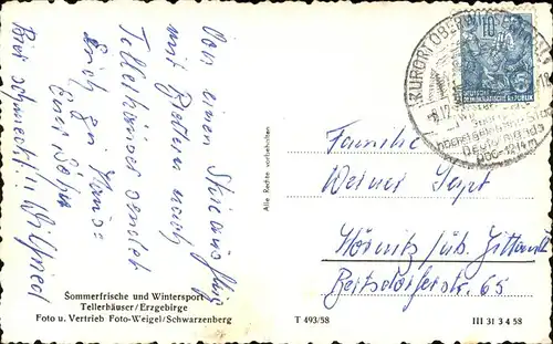 Tellerhaeuser  / Breitenbrunn Erzgebirge /Erzgebirgskreis LKR