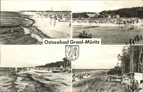 Graal-Mueritz Ostseebad Boot / Seeheilbad Graal-Mueritz /Bad Doberan LKR